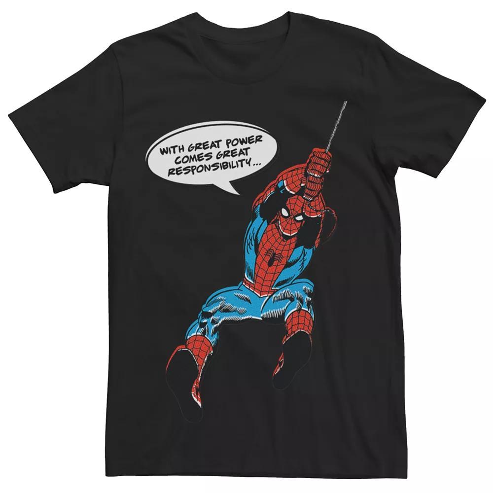 Men's Marvel Retro Spider-Man Vintage Graphic Tee, Size: XL, Black Product Image