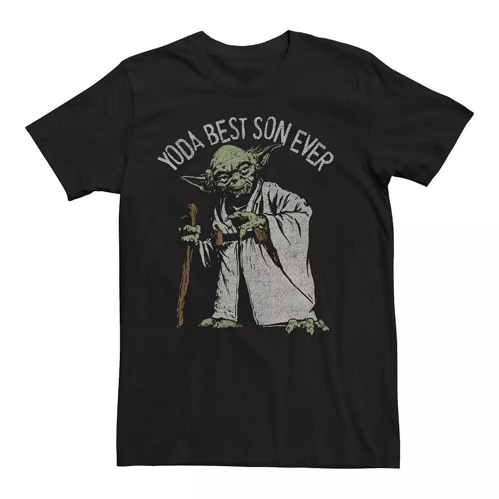 Men's Star Wars Yoda Best Son Ever Graphic Tee, Size: XL, Black Product Image