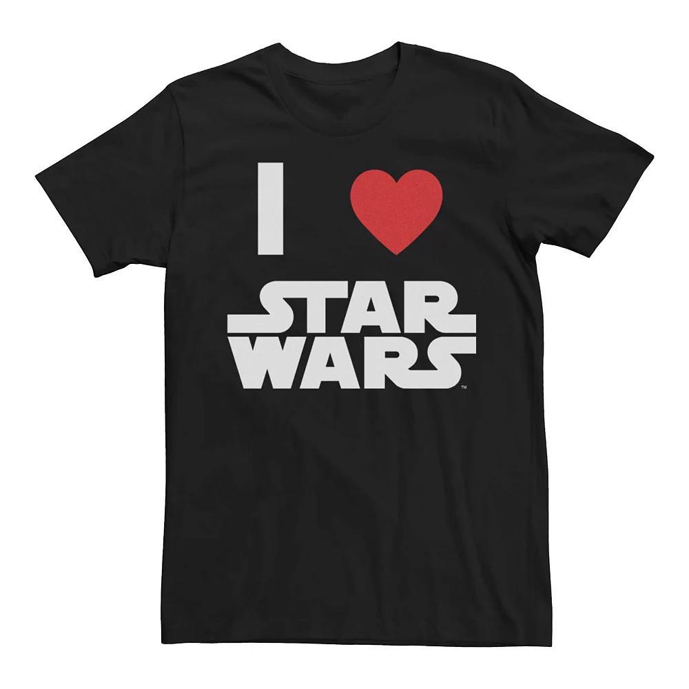 Men's I Love Star Wars Simple Graphic Tee, Size: Medium, Black Product Image