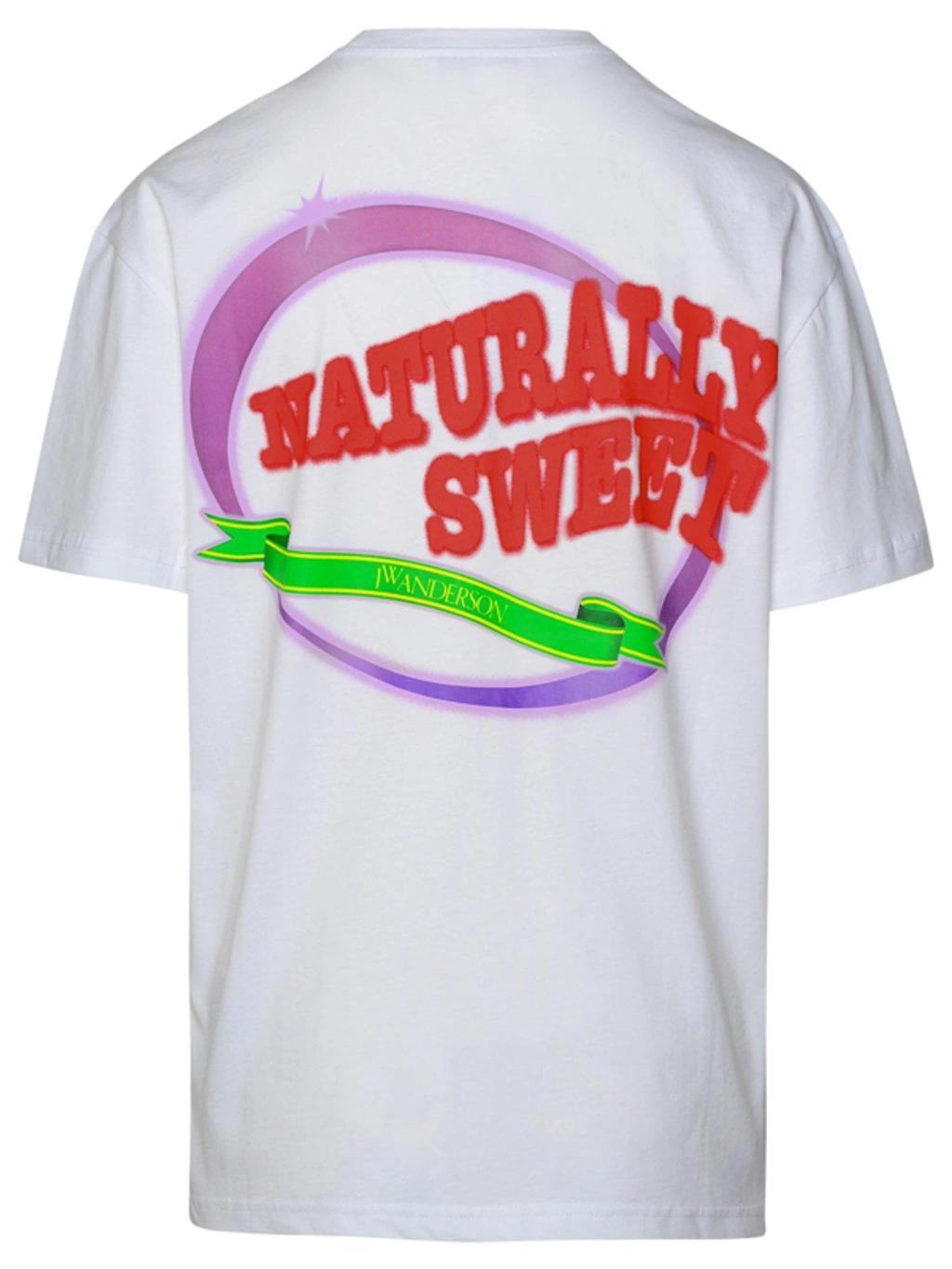 JW ANDERSON Naturally Sweet T-shirt In White Product Image