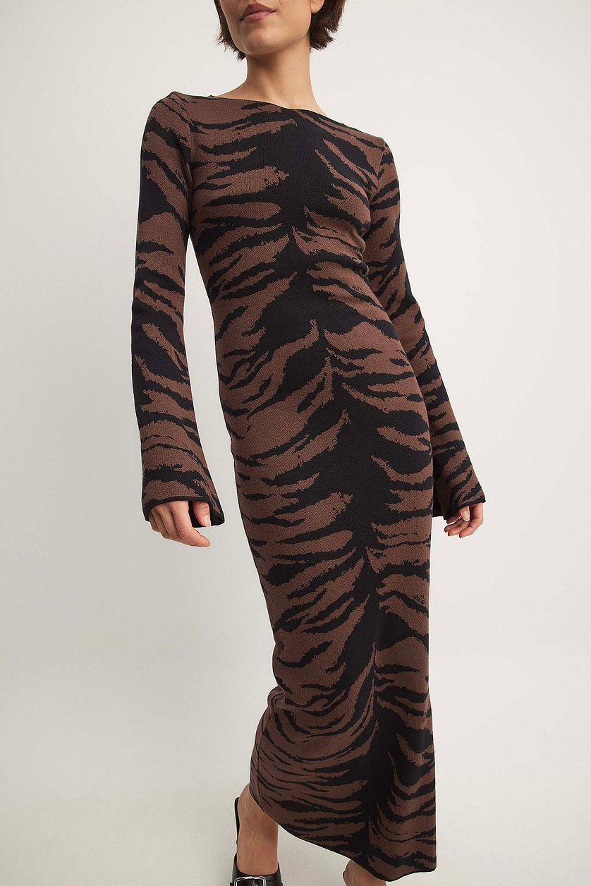 Wide Sleeve Knitted Maxi Dress Product Image