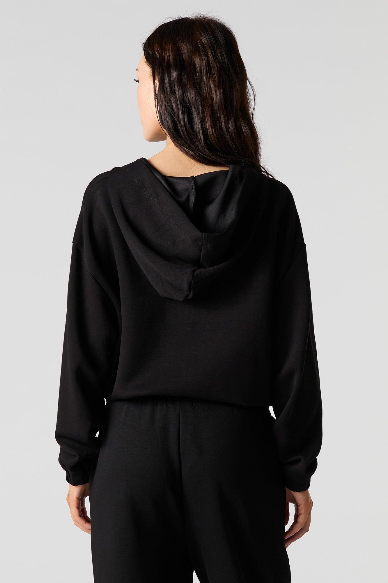 Active Quarter Zip Cinched Fleece Hoodie Female Product Image