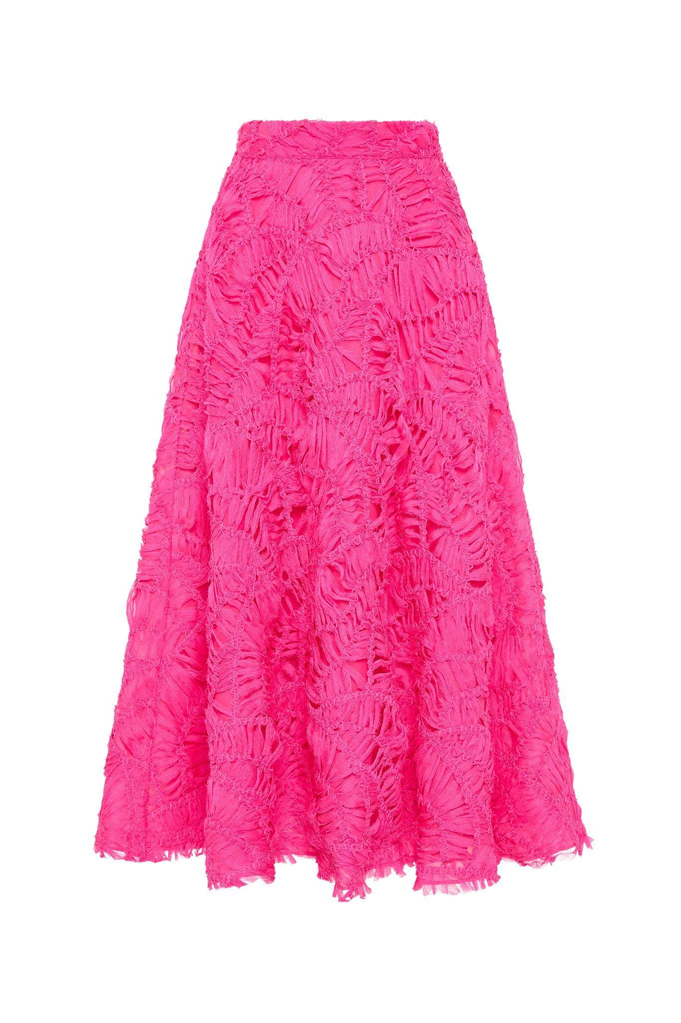 Florential Textured Midi Skirt Product Image