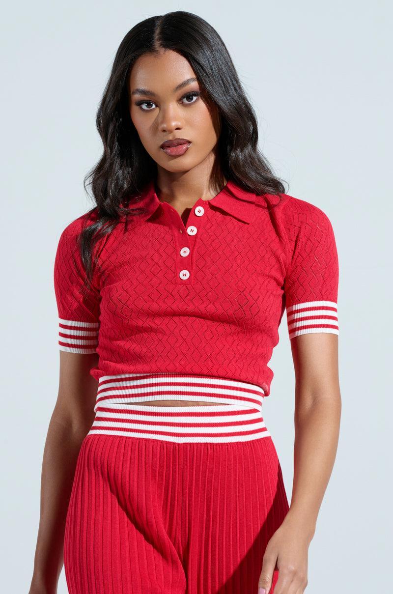 GET WITH IT CROP SWEATER Product Image