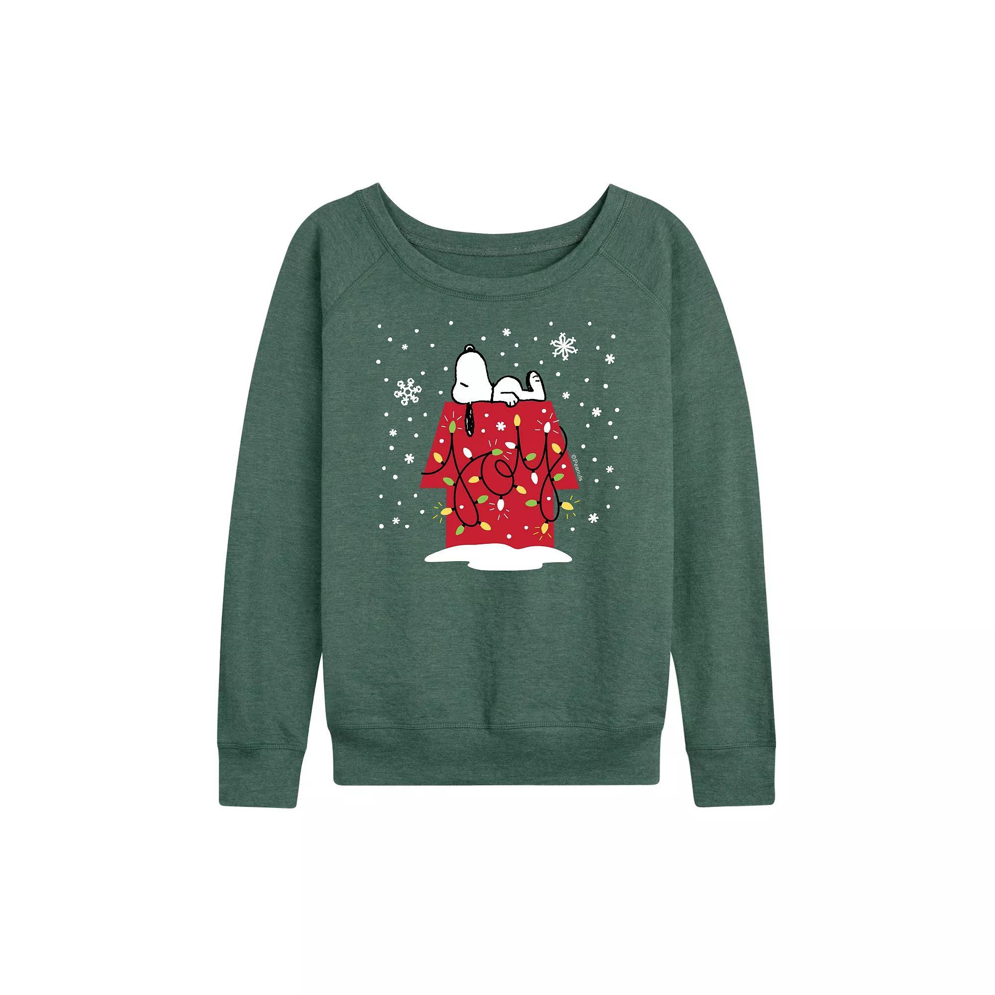 Women's Dr. Seuss The Grinch Max Is My Boo French Terry Long Sleeve Tee, Girl's, Size: Large, Grey Indigo Product Image