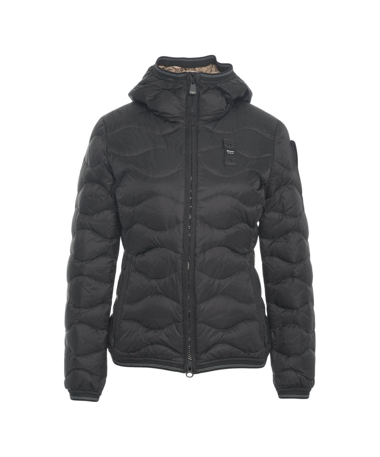 Down jacket with wavy quilting Product Image