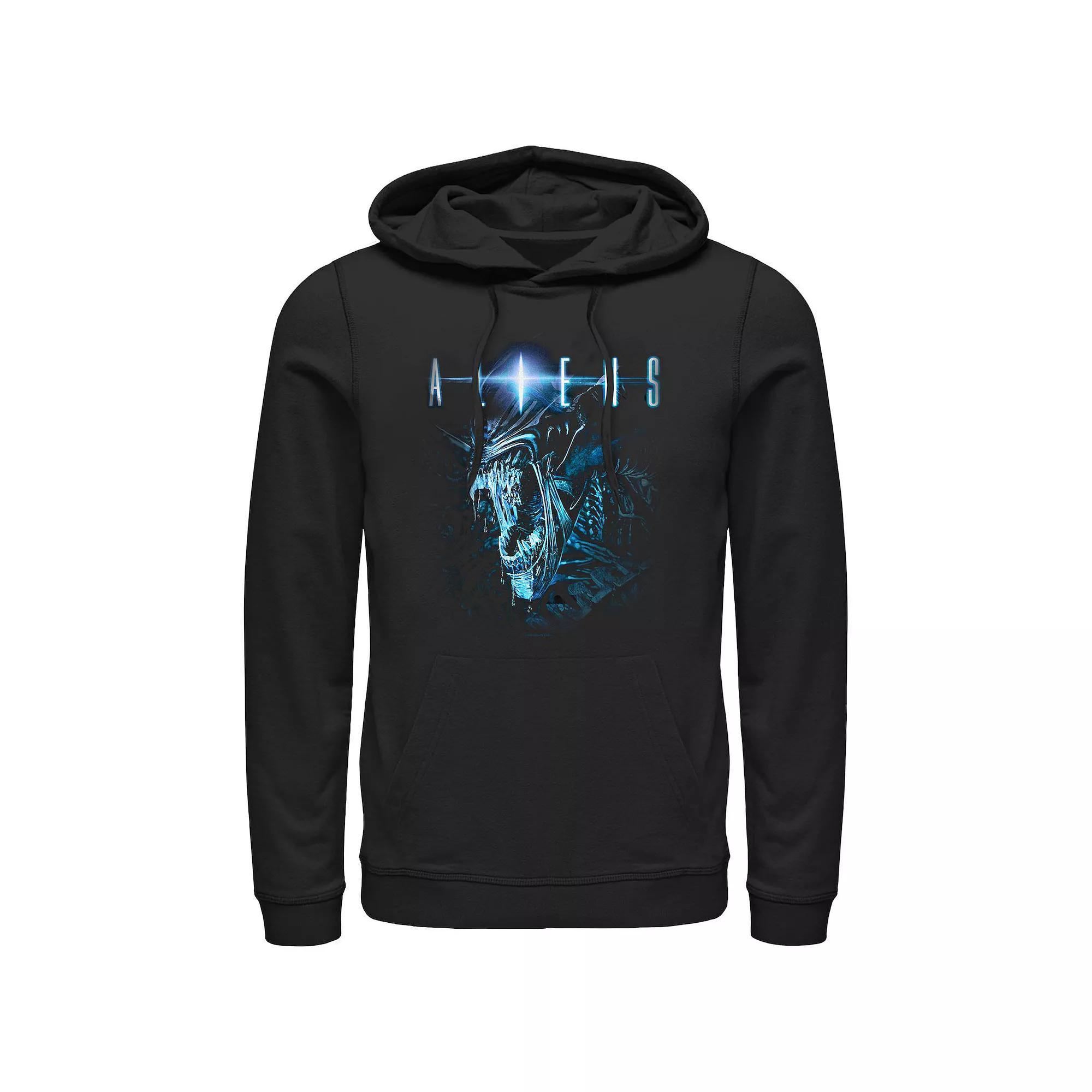 Men's Aliens Queen Screaming Graphic Hoodie, Size: XXL, Black Product Image