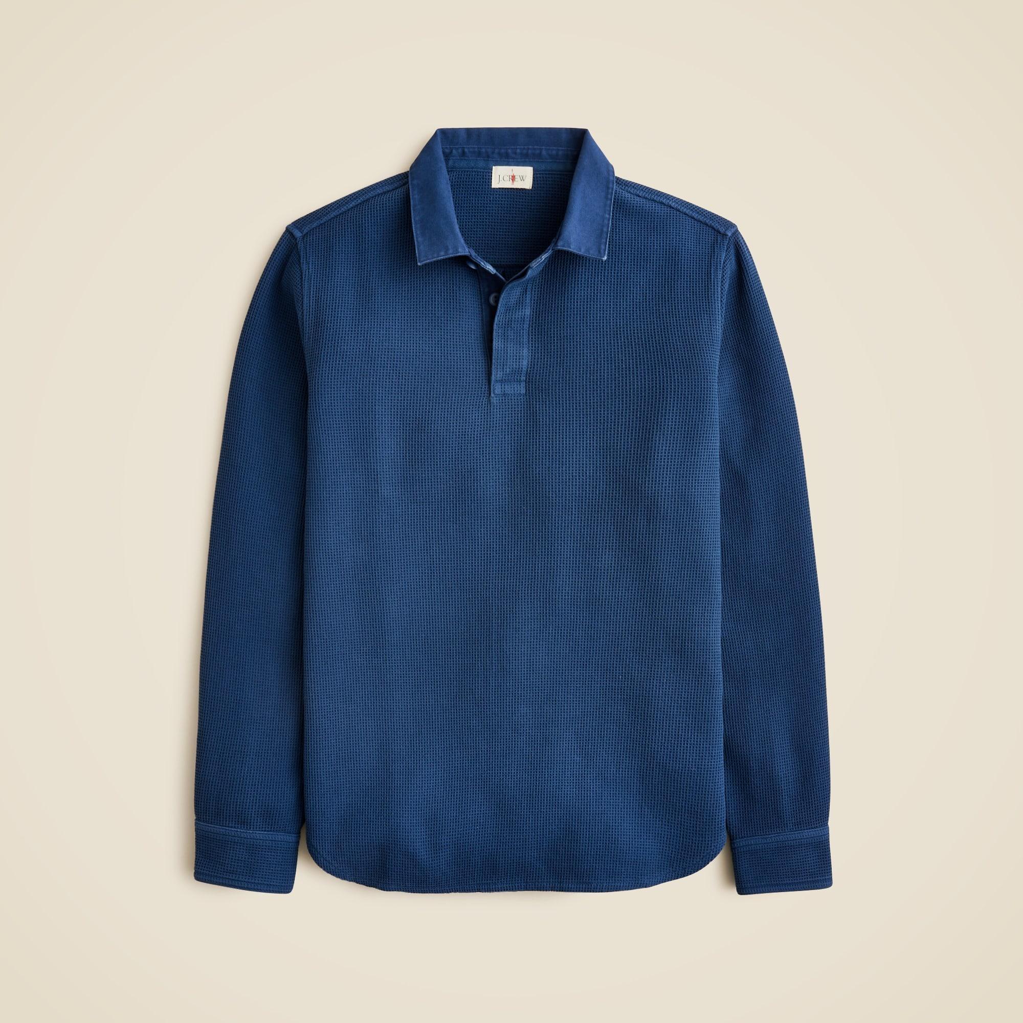 Waffle-knit rugby shirt Product Image