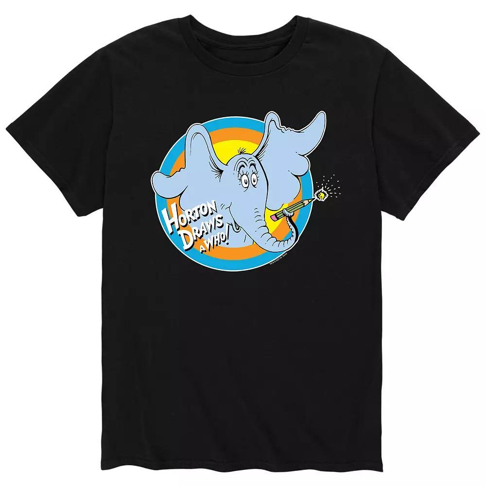 Mens Dr. Suess Horton Draws Tee Product Image