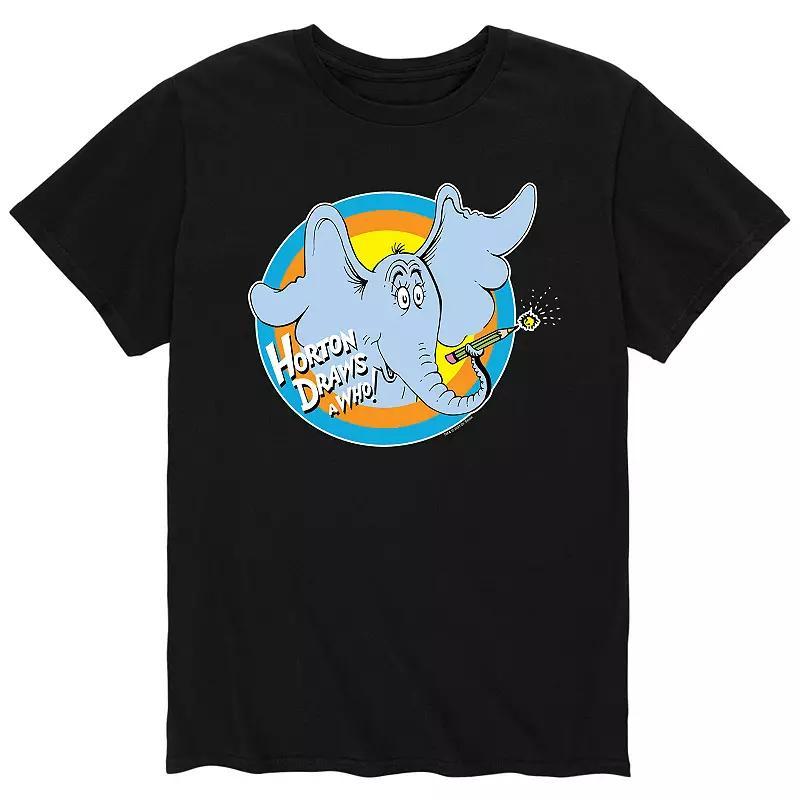 Mens Dr. Suess Horton Draws Tee Product Image