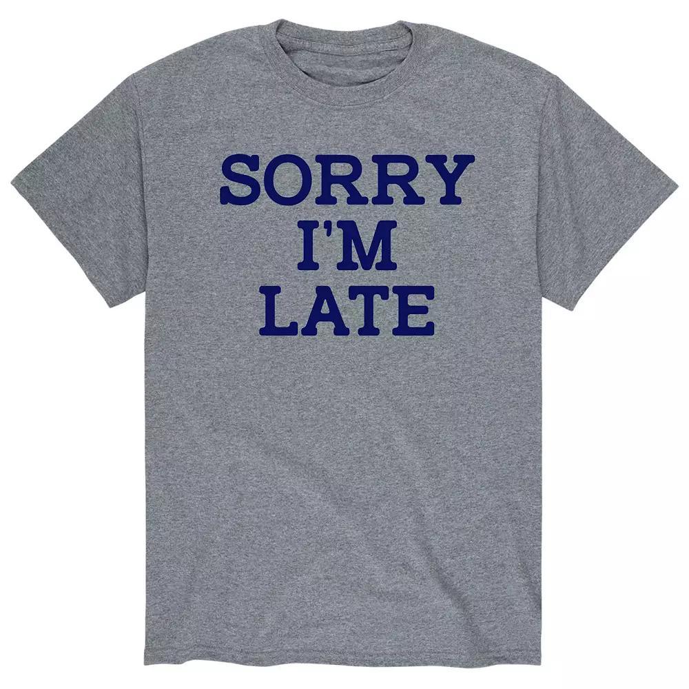 Mens Sorry Im Late Graphic Tee Product Image