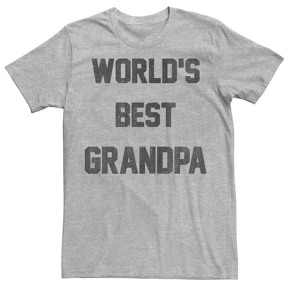 Men's Fifth Sun "World's Best Grandpa" Tee, Size: Medium, Athletic Grey Product Image