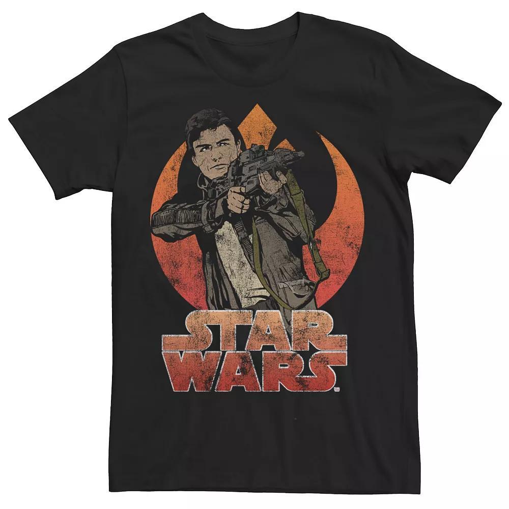 Men's Star Wars Han Solo Rebel Tee, Size: XXL, Black Product Image