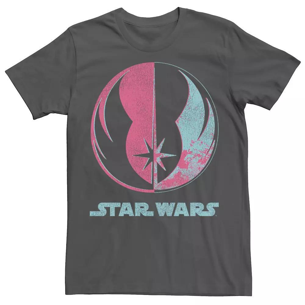Men's Star Wars Jedi Logo Split Tee, Size: XL, Grey Product Image