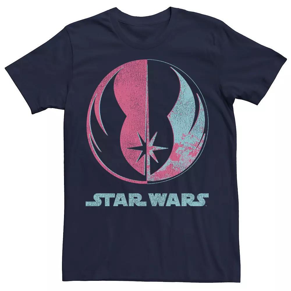 Men's Star Wars Jedi Logo Split Tee, Size: XL, Grey Product Image
