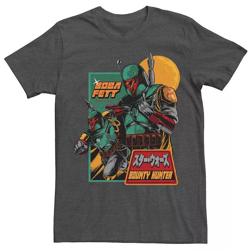 Big & Tall Star Wars Boba Fett Bounty Hunter Retro Poster Tee, Men's, Size: Medium, Natural Product Image