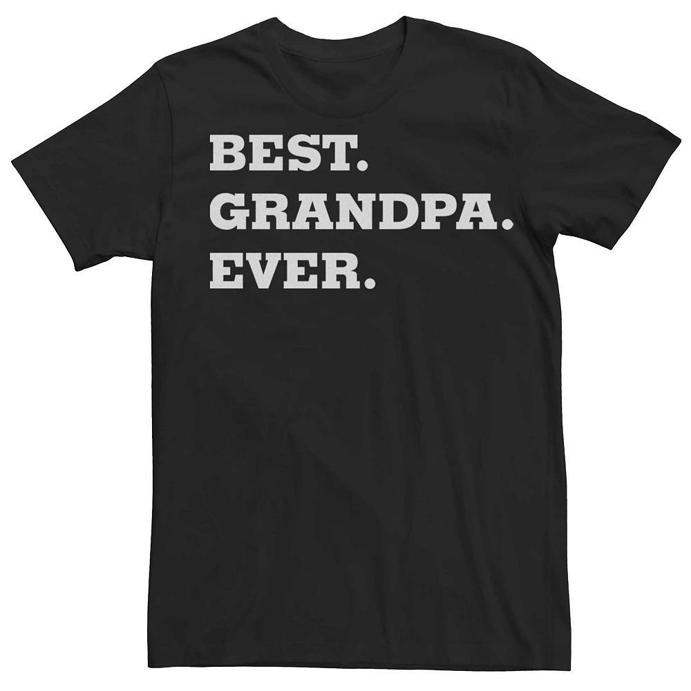 Men's Best Grandpa Ever Graphic Tee, Size: XXL, Black Product Image