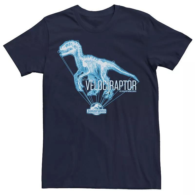 Men's Jurassic World Velociraptor X-Ray Portrait Logo Tee, Size: XXL, Black Product Image