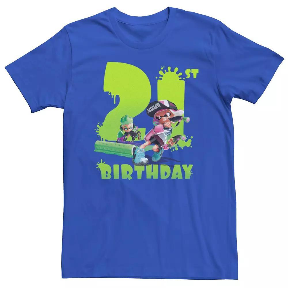 Men's Nintendo Splatoon 21st Birthday Tee, Size: XL, Royal Product Image