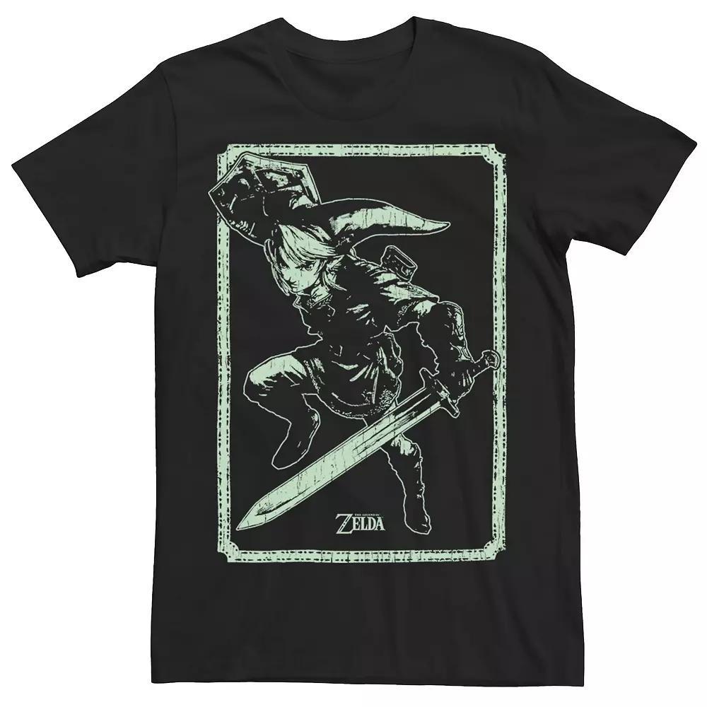 Men's Nintendo Leap Through Graphic Tee, Size: XXL, Black Product Image
