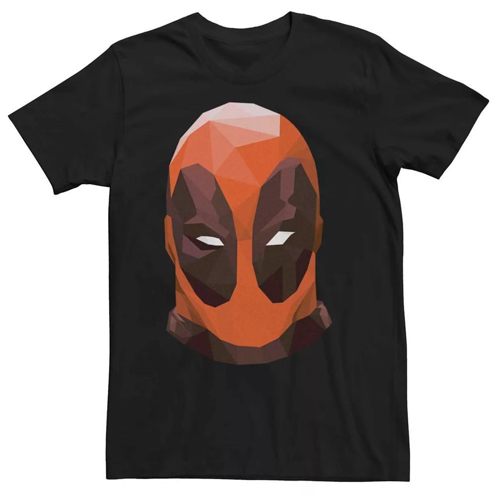 Men's Marvel's Deadpool Geometric Low Poly Portrait Tee, Size: XXL, Black Product Image