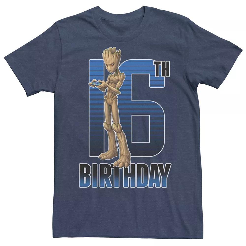 Big & Tall DC Comics Batman The Joker Panels Tee, Mens Navy Grey Product Image