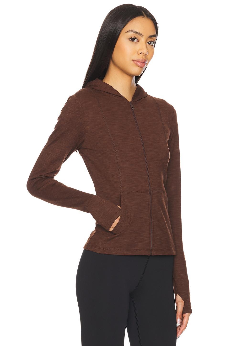Heather Rib Morning Jog Hoodie Beyond Yoga Product Image