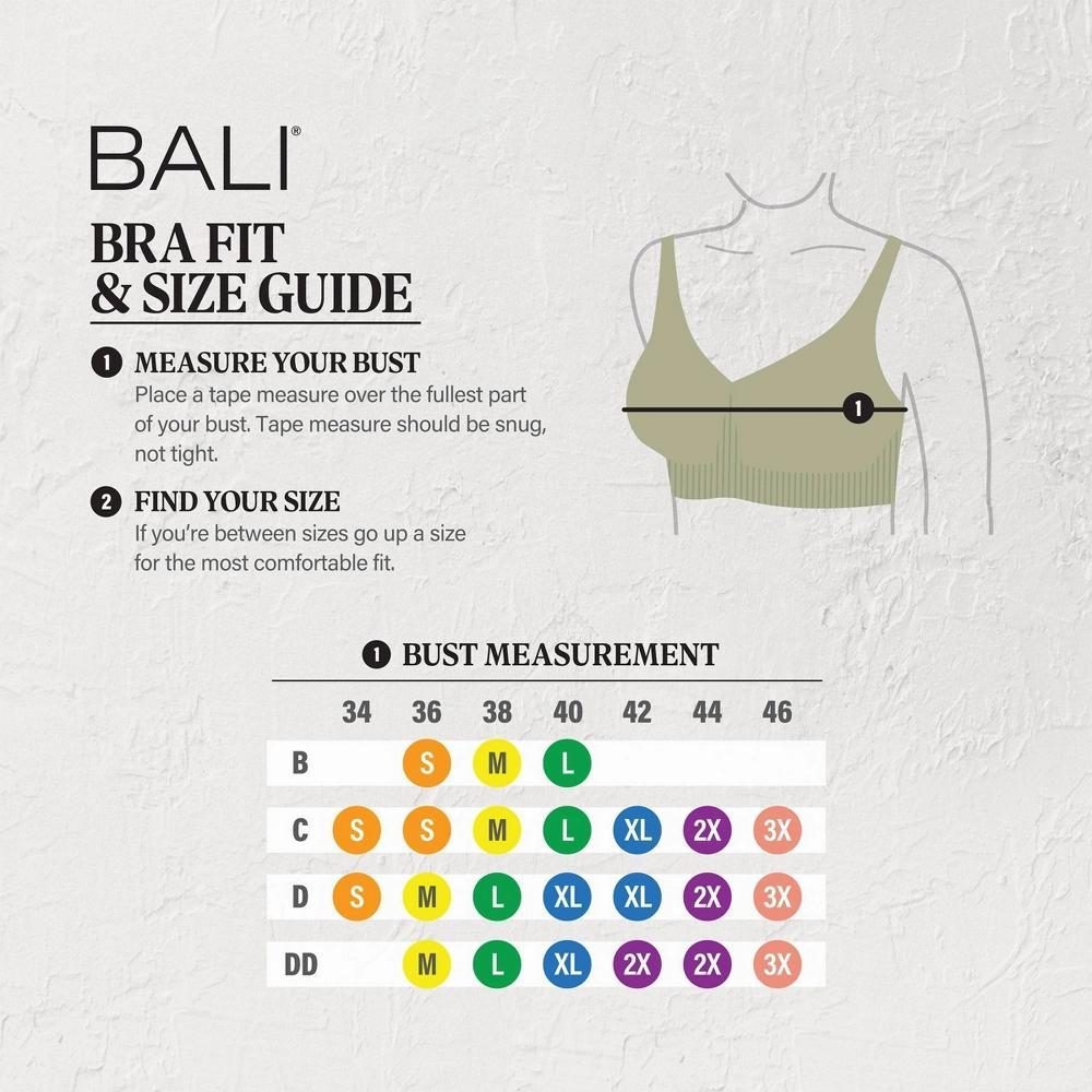 Beauty By Bali Women's Comfort Revolution Alpha Bra B488 - Nude L: Wireless Scoopneck, Adjustable Back Closure, Wide Straps Product Image