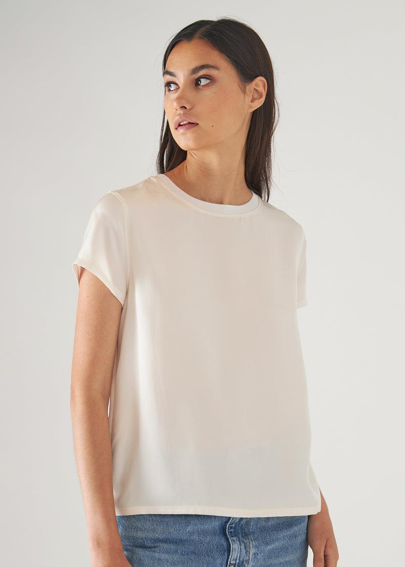 Patrick Assaraf Womens Short Sleeve Crewneck Product Image