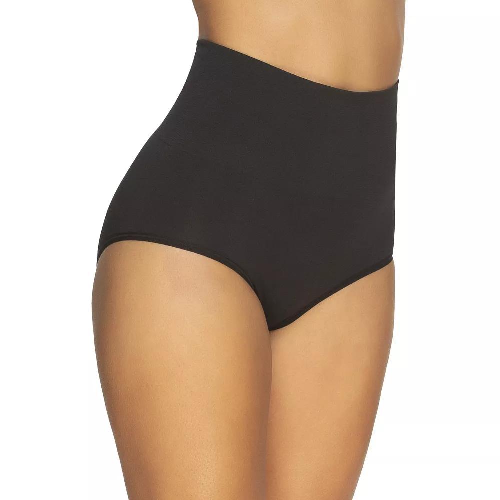 Women's Jezebel Fusion Waist Light Control Shaping Brief Panty 2983P1, Size: Large, Black Blk Product Image