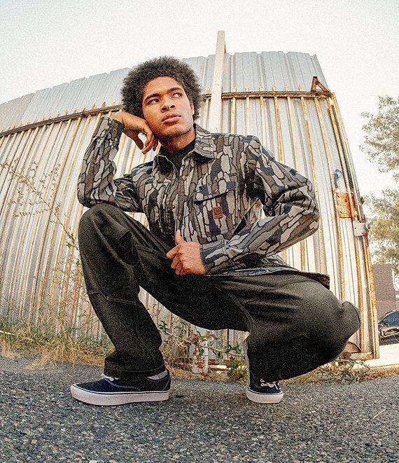 Brixton Builders Camouflage Printed Long Sleeve Canvas Overshirt Product Image