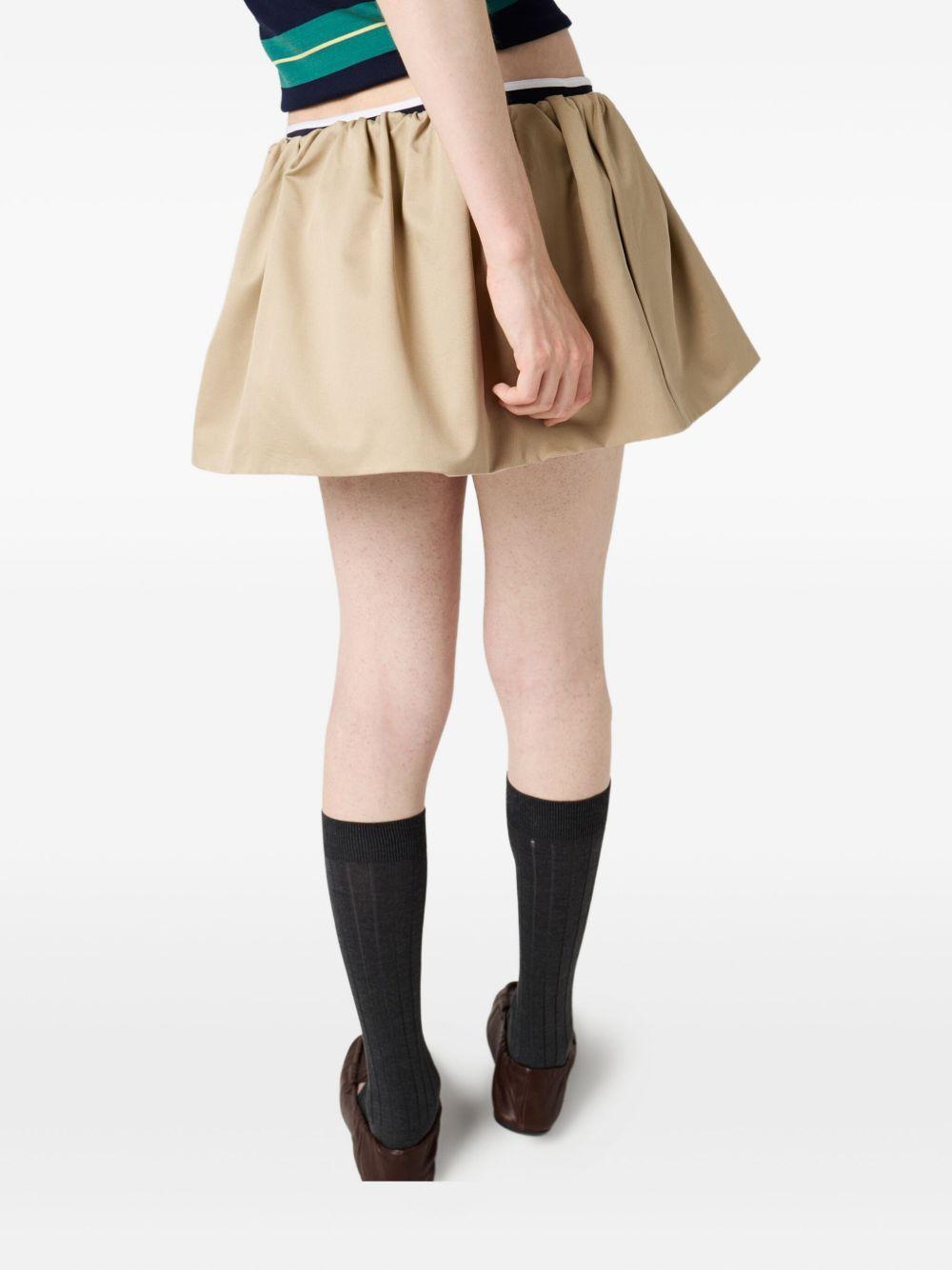 elasticated-waist miniskirt Product Image