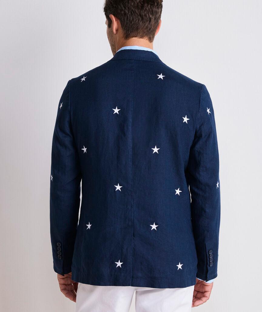 Stars & Stripes Linen Blazer Product Image