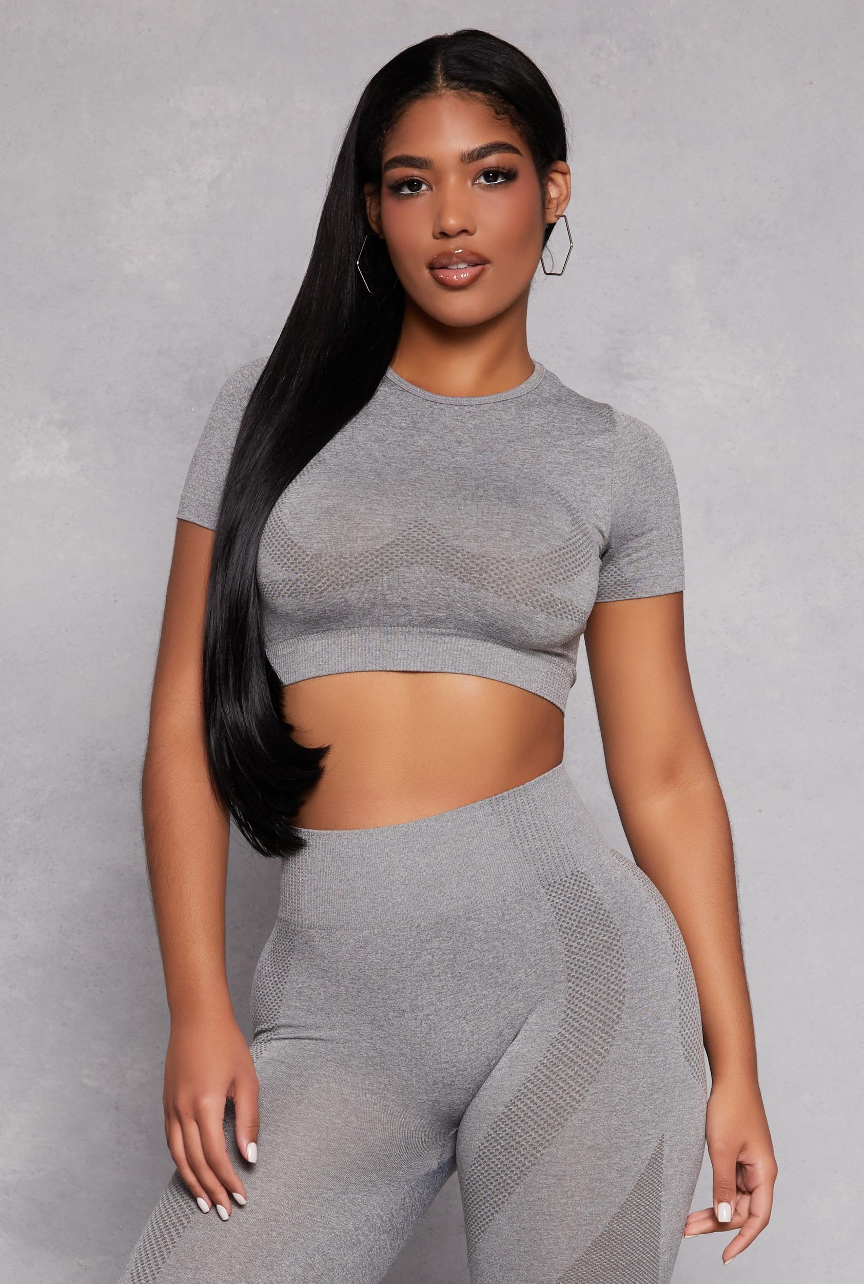 Womens Seamless Active Crop Top Product Image