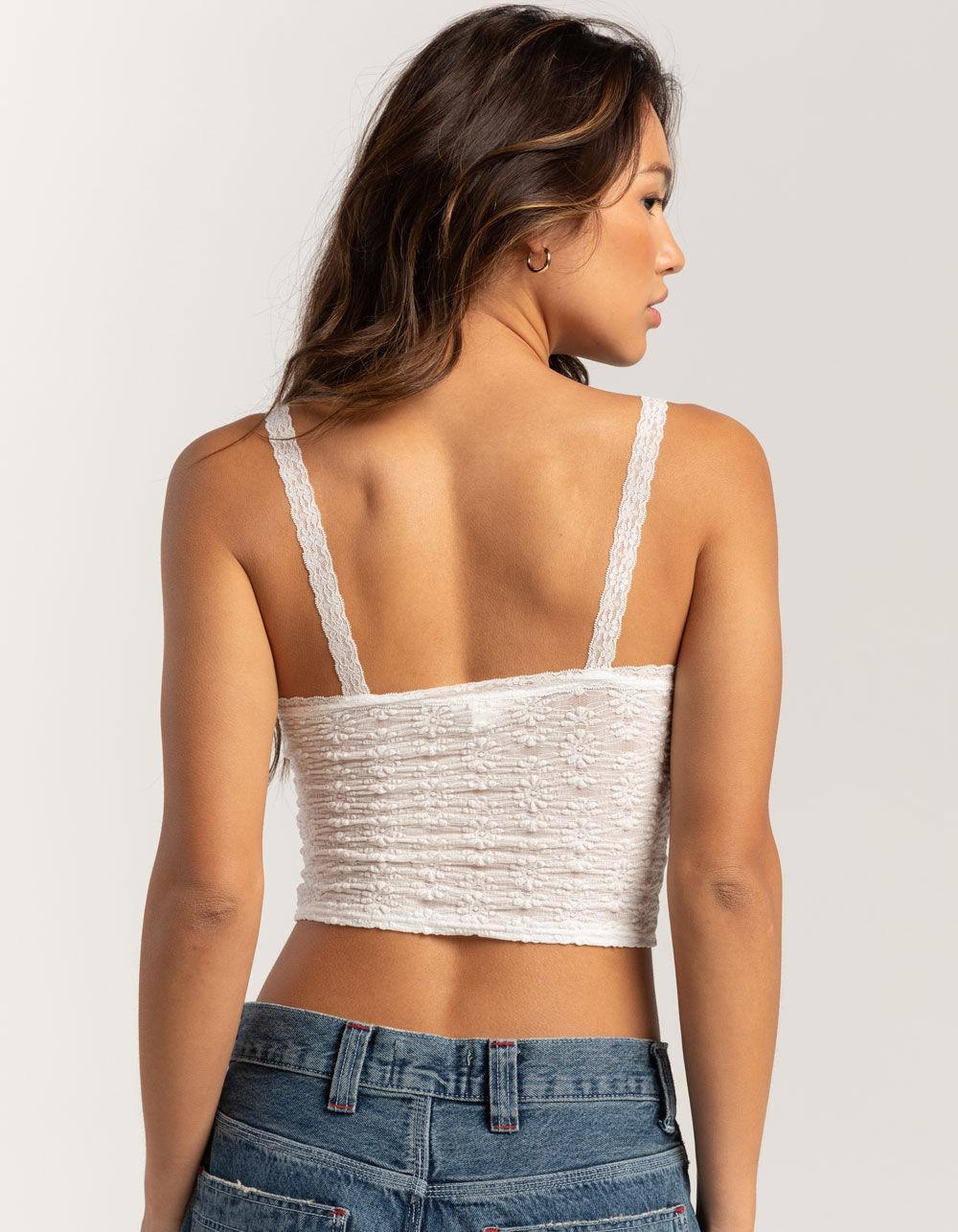 FULL TILT Womens Lace Cami - GREEN Product Image