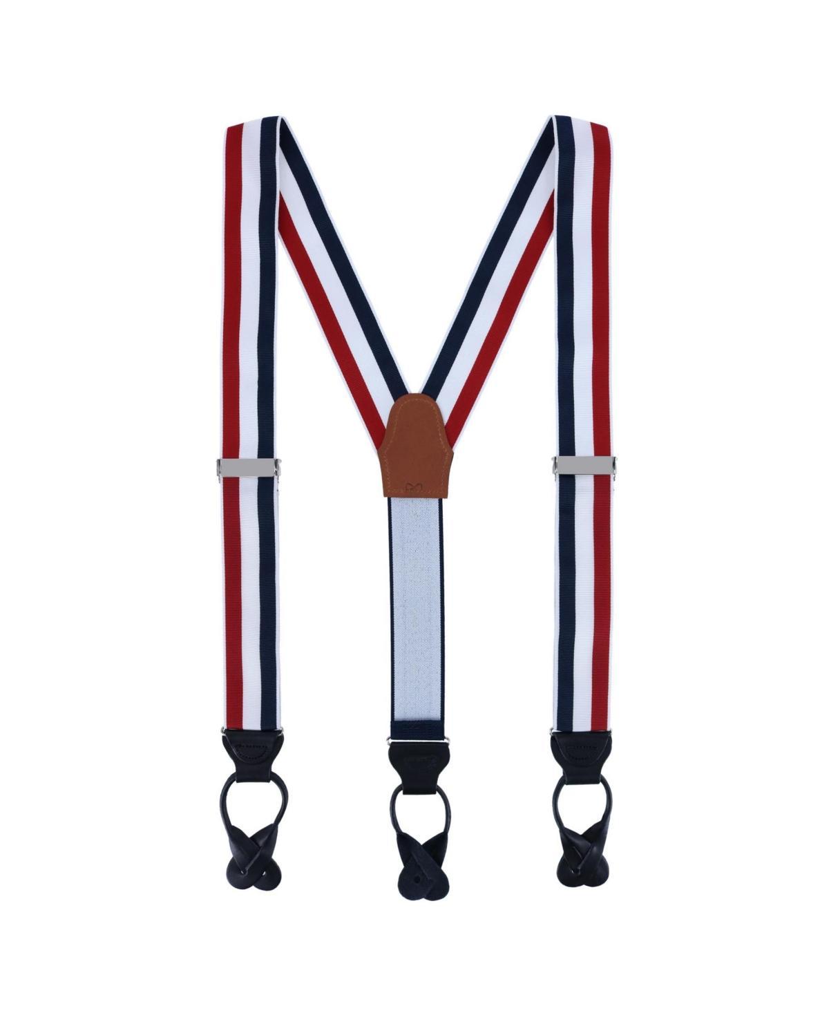 Mens Balint Stripe Non-Stretch Suspender Braces Product Image