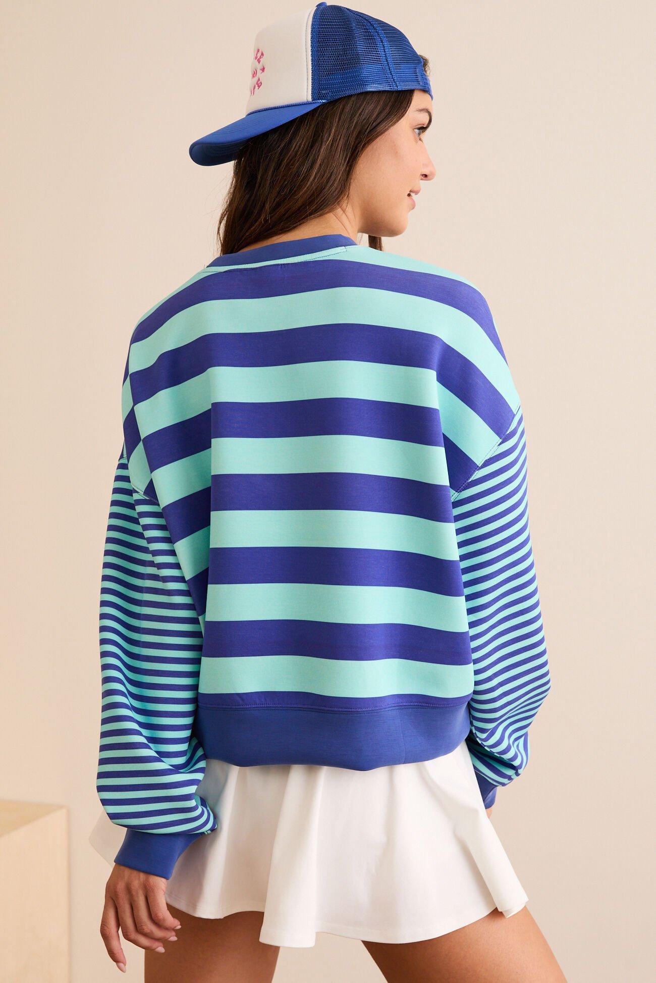 Supersoft Stripe Crewneck Product Image