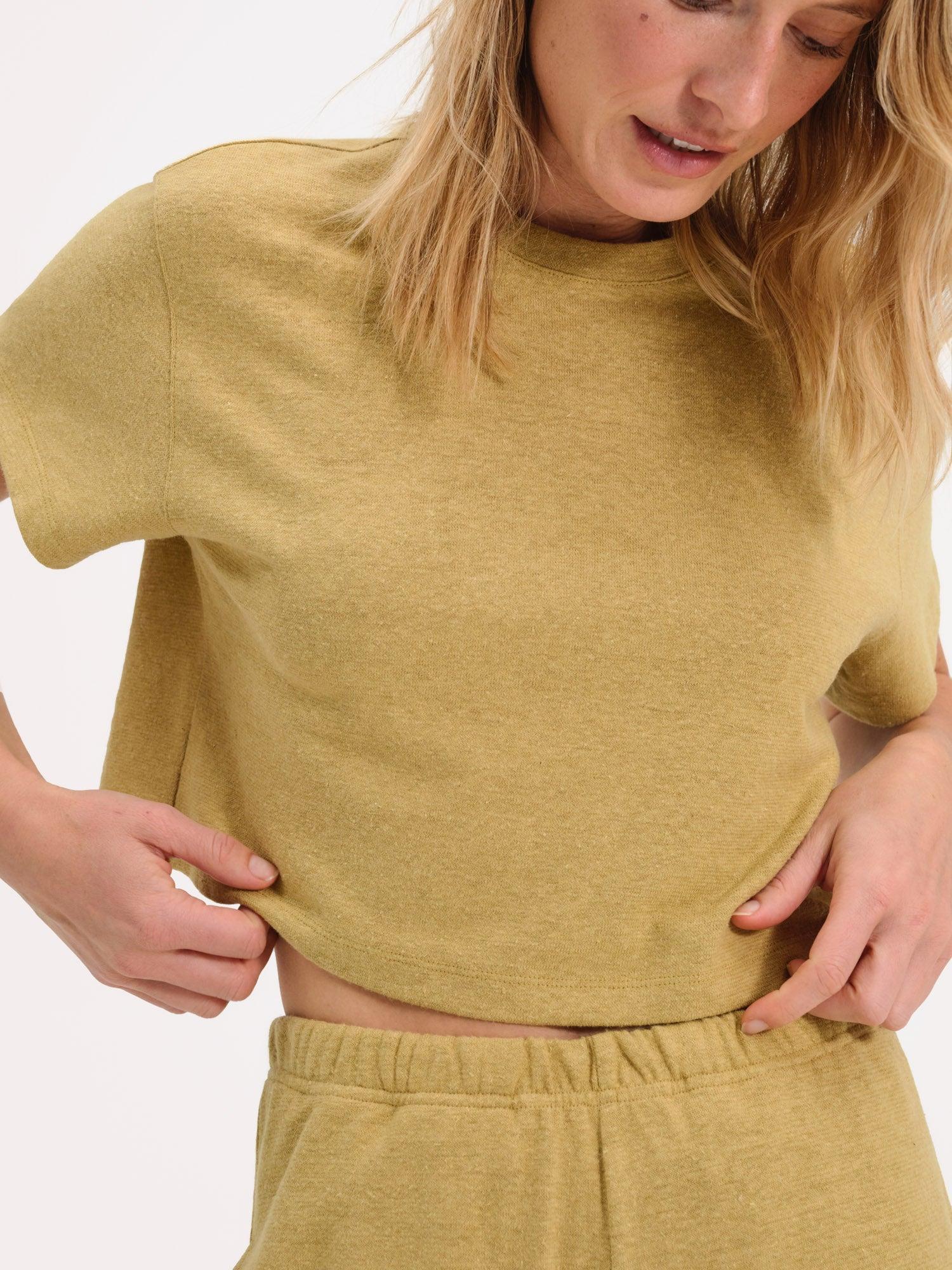 Regenerative Hemp Relaxed Crop Tee Female Product Image