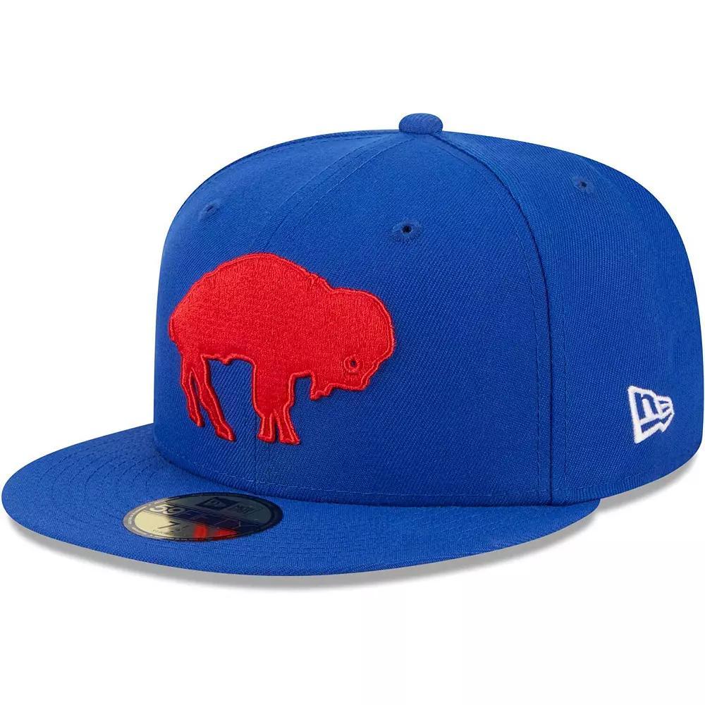 Men's New Era Royal Buffalo Bills Throwback Main 59FIFTY Fitted Hat, Size: 7 1/4, Blue Product Image
