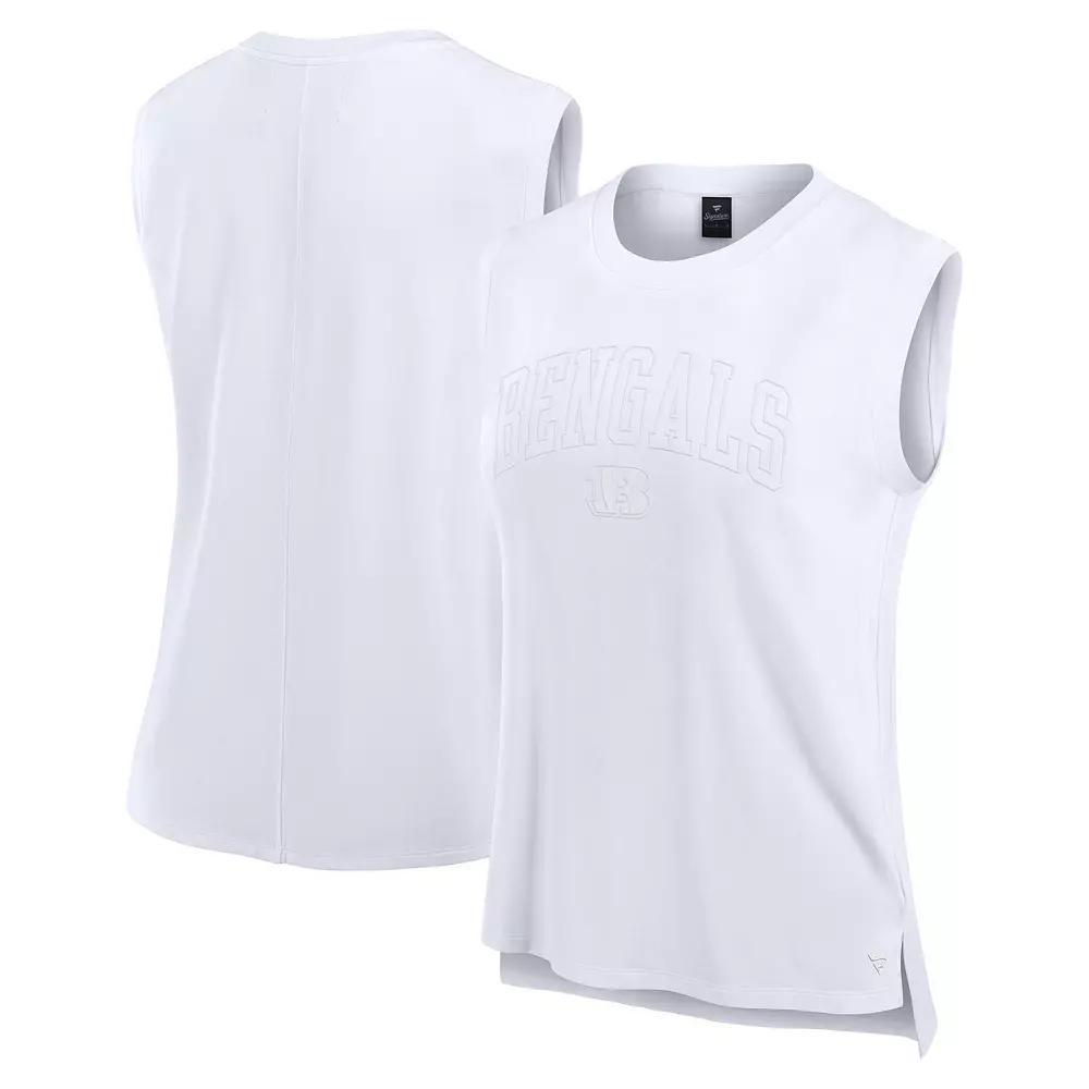 Women's Fanatics White Denver Broncos Studio Gym Tank Top, Size: XS Product Image