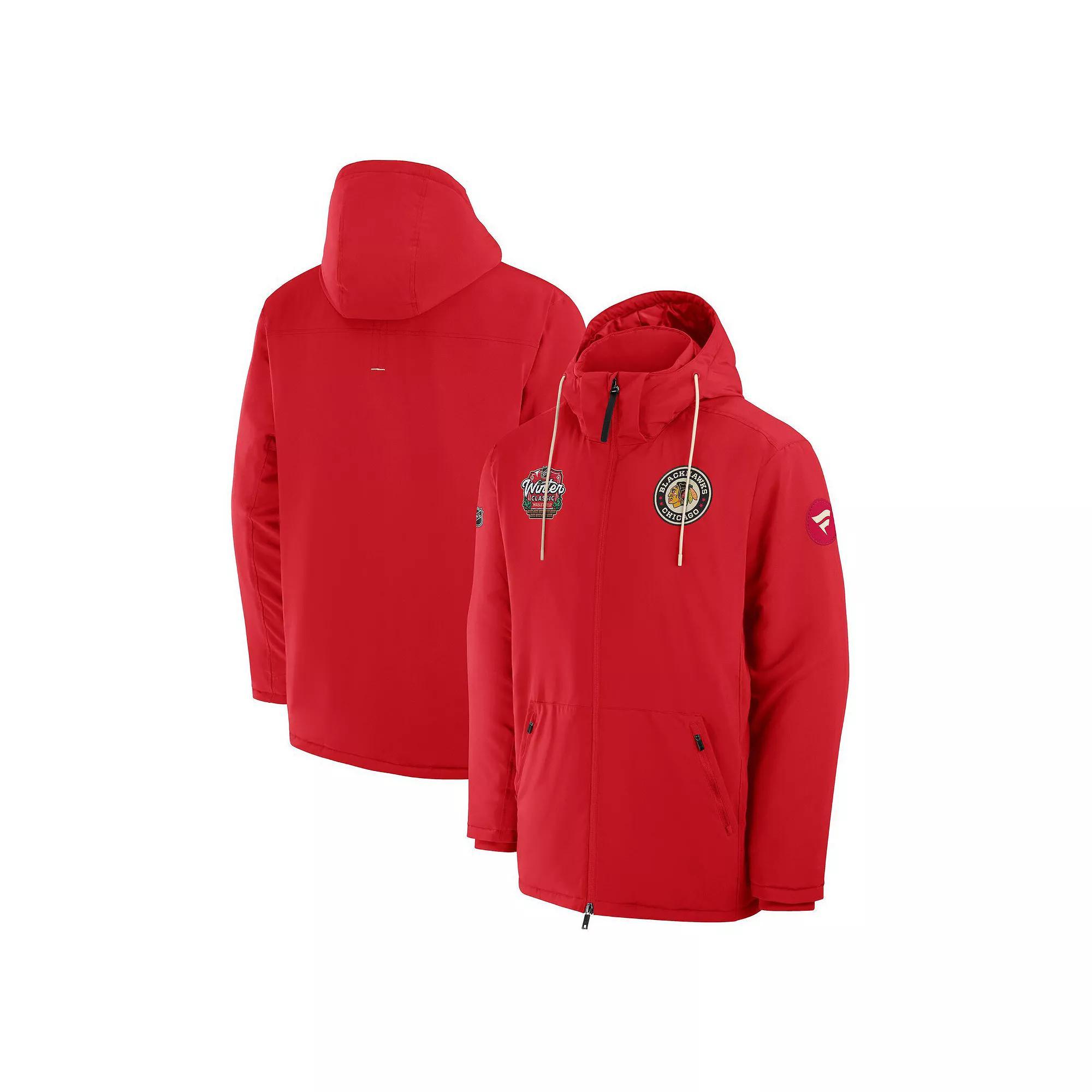 Men's Fanatics  Red Chicago Blackhawks 2025 NHL Winter Classic Full-Zip Insulated Jacket, Size: Small Product Image