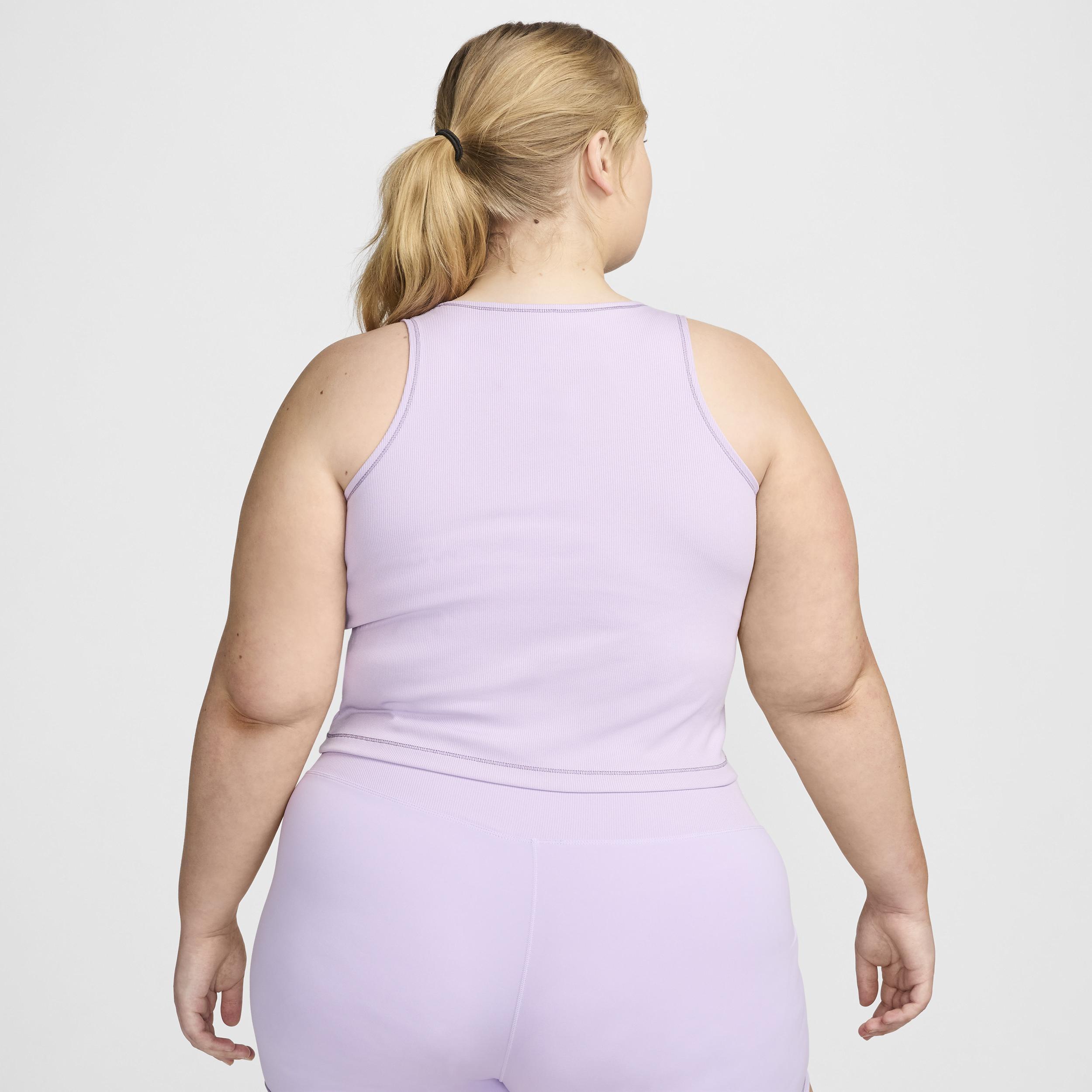 Nike One Fitted Women's Dri-FIT Ribbed Tank Top (Plus Size) Product Image