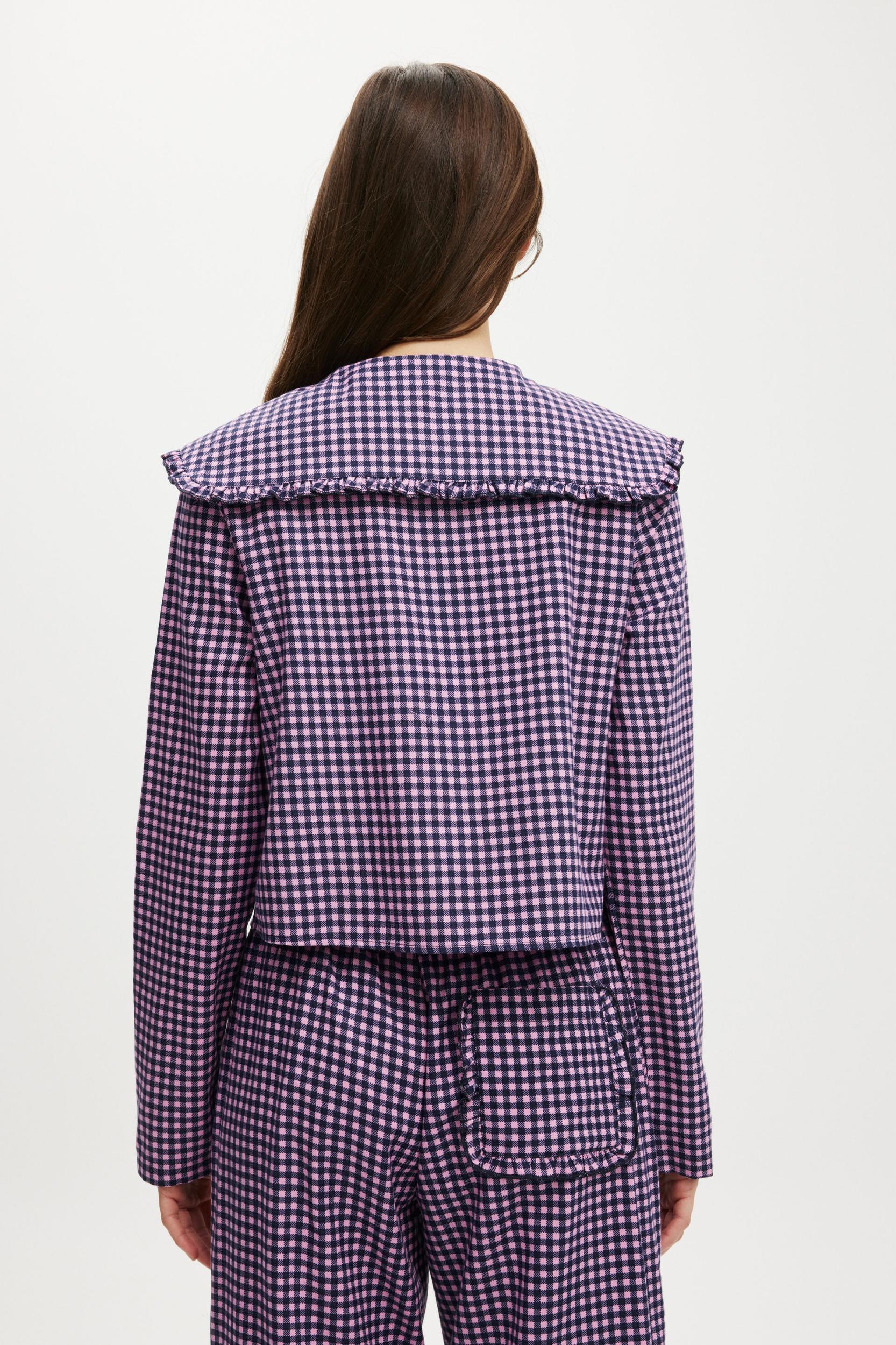Peached Woven Long Sleeve Shirt Product Image