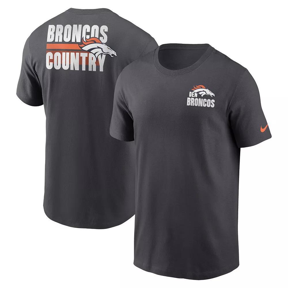 Men's Nike Navy Denver Broncos Blitz Essential T-Shirt, Size: Large, Blue Product Image