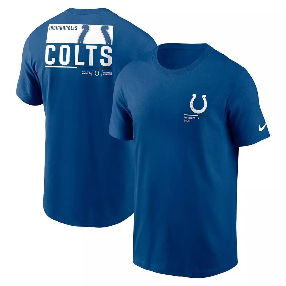Men's Nike Navy Denver Broncos Blitz Essential T-Shirt, Size: Large, Blue Product Image