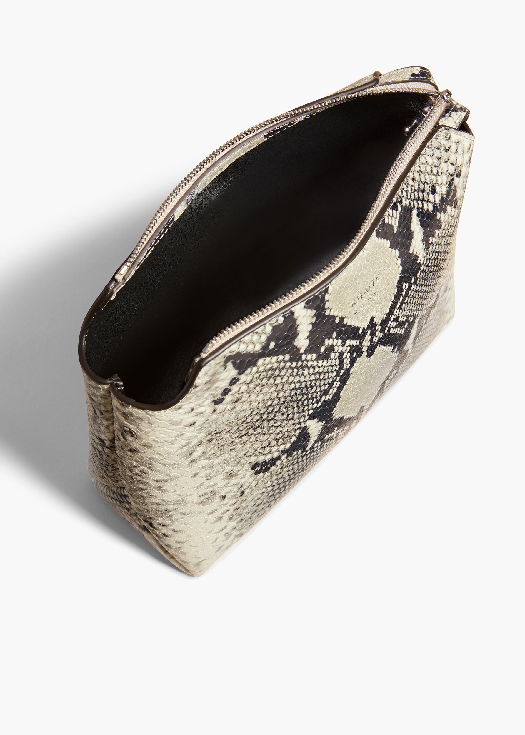 Lina Crossbody Bag in Natural Python-Embossed Leather Product Image