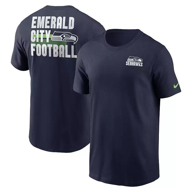 Men's Nike Navy New England Patriots Blitz Essential T-Shirt, Size: Large, Blue Product Image