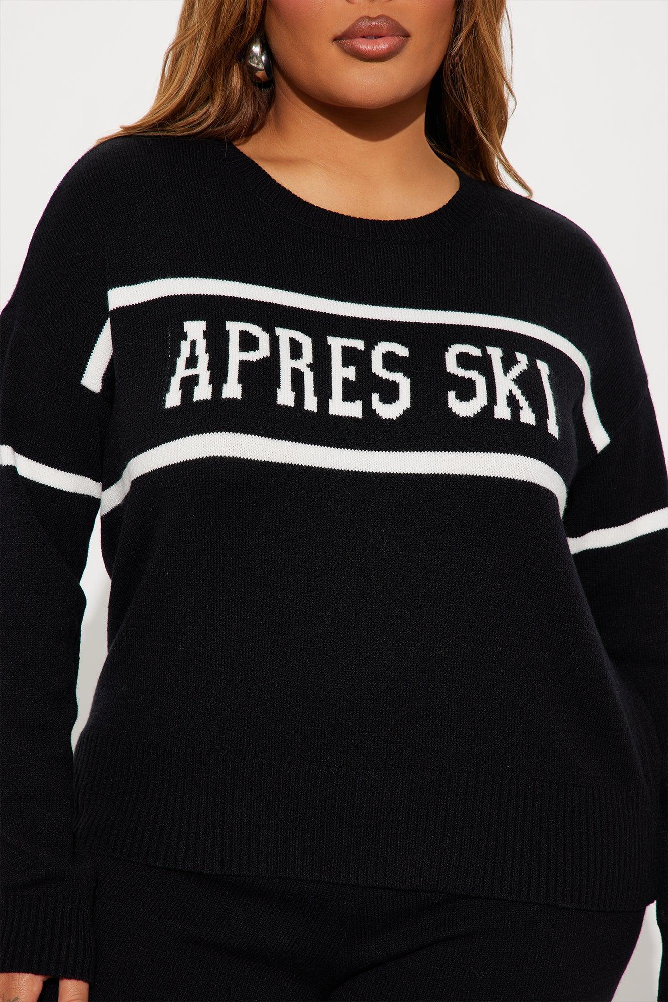 Snow Bunny Sweater Pant Set - Black Product Image