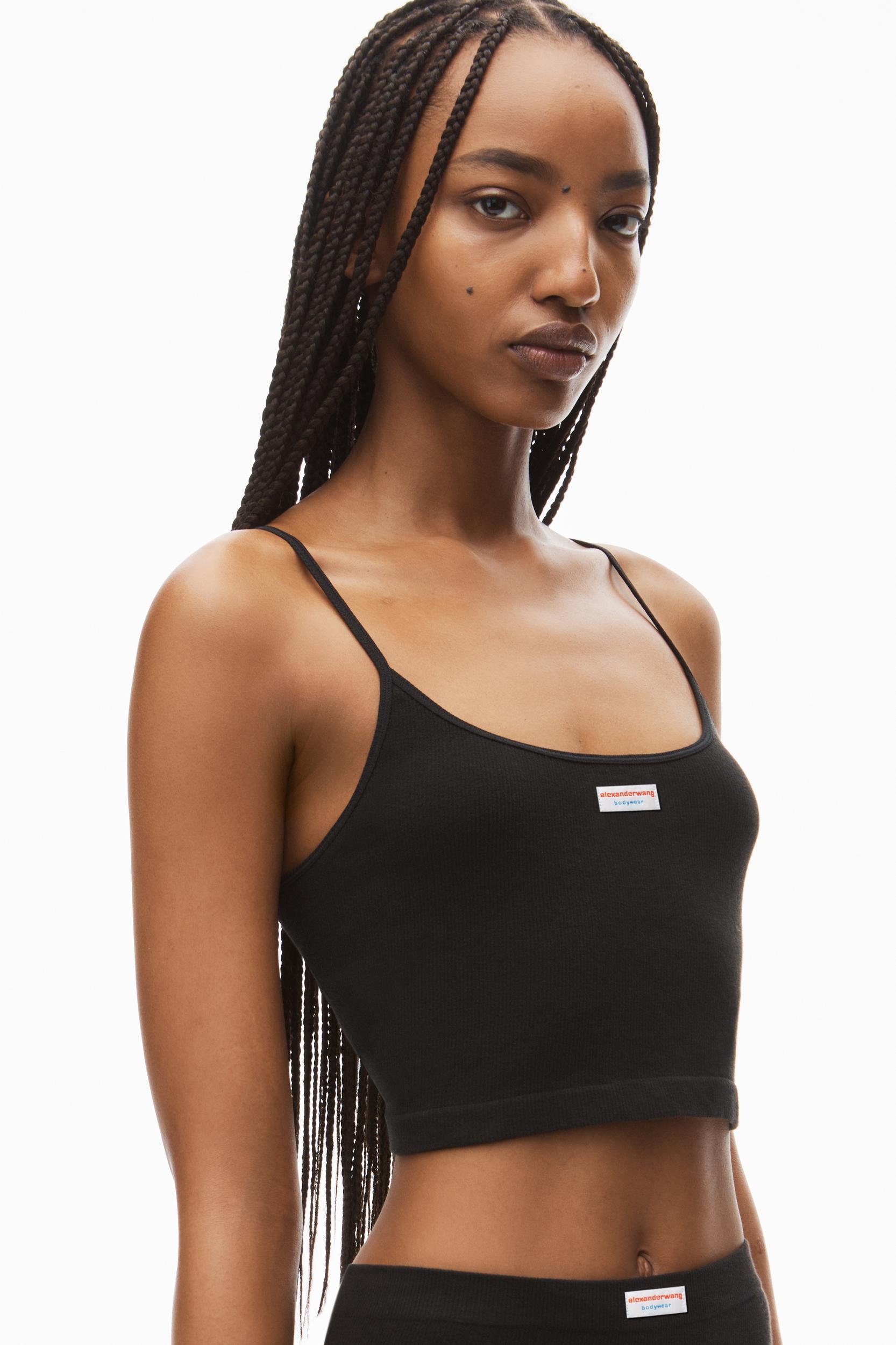 Crysal Hotfix Cami Dress In Waffle Knit Product Image