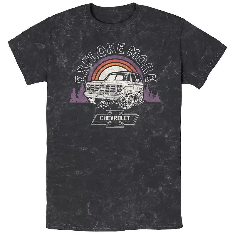 Men's This Is Chevrolet Country Badge Mineral Wash Graphic Tee, Size: Small, Black Product Image